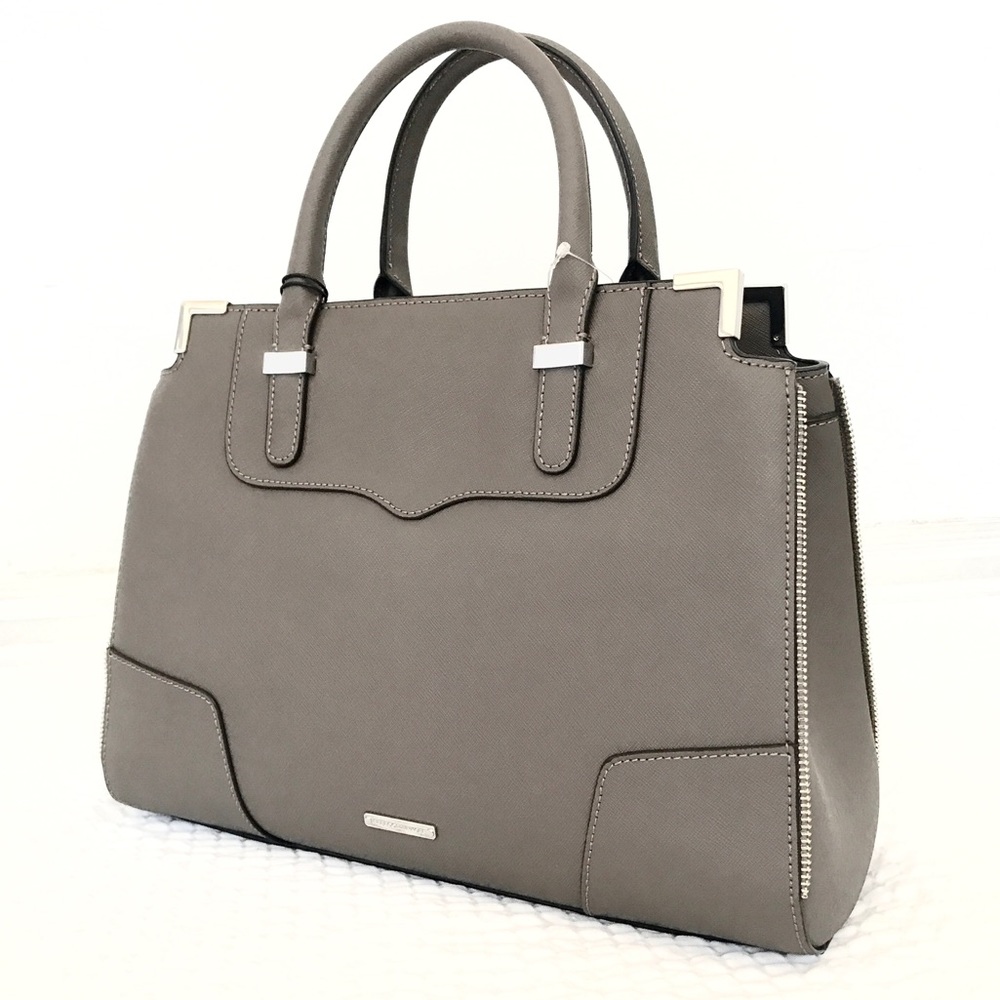 Authentic Rebecca Minkoff leather satchel graphite